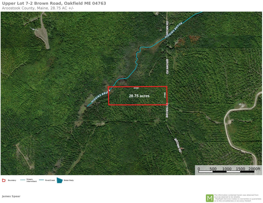 UPPER LOT 7-2 BROWN ROAD, OAKFIELD, ME 04763, photo 1 of 7